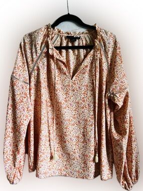 Sanctuary Floral Blouse - Pink & Peach